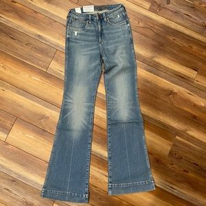 Eco Wrangler Retro Hemmed Flare/Wide Leg